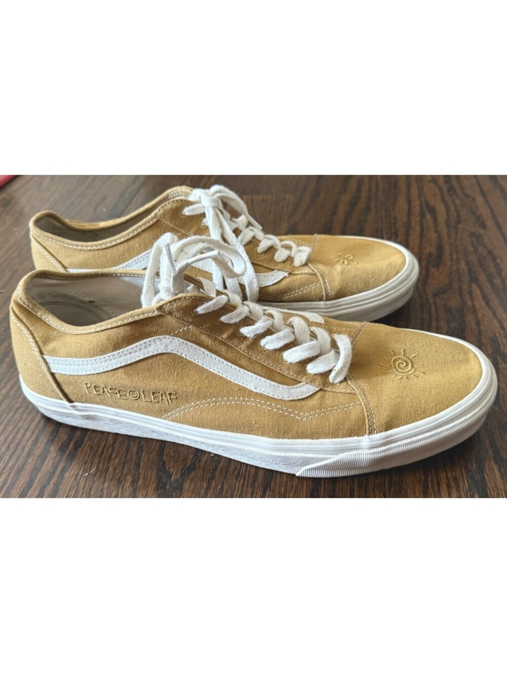 Vans Eco theory Old Skool Tapered Sneaker Tie Ups Tan/gold M 13 Pre-Owned